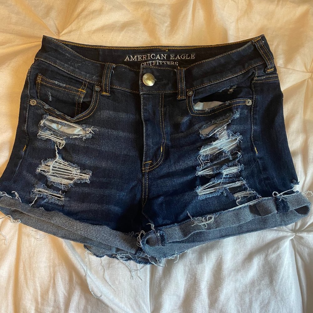 American Eagle Hi-Rise Shortie Shorts